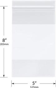 img 2 attached to Heavy Plastic Reclosable Zipper White Packaging & Shipping Supplies and Poly & Plastic Packaging Bags