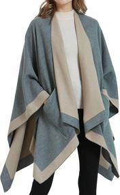 img 4 attached to Versatile and Stylish Scarf Wrap Shawl 🧣 - Perfect Travel Poncho Gift for 2019 Fashion