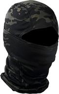 🏔️ multi-functional military camo face mask bandana balaclava: tactical training essential for men and women in cycling, skiing, hunting, and more! logo