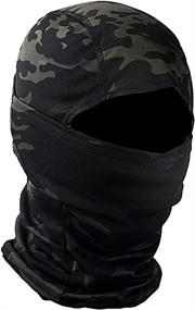 img 4 attached to 🏔️ Multi-Functional Military Camo Face Mask Bandana Balaclava: Tactical Training Essential for Men and Women in Cycling, Skiing, Hunting, and More!