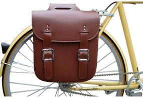 img 3 attached to 🚲 SENQI Retro Bicycle Rack Bag: Stylish Leather Rear Rack Bike Bag with Robust Seatpost Attachment - Ideal Retro Bicycle Saddle Rack Accessory