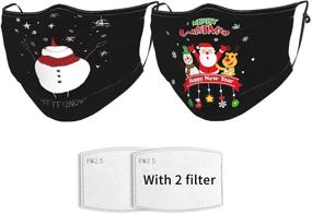 img 2 attached to Snowman Christmas Windproof Washable Bandanas Women's Accessories