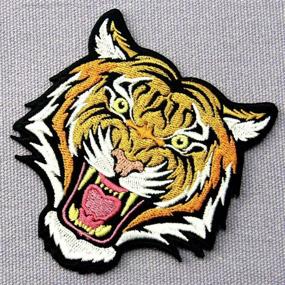 img 1 attached to Exquisite Roaring Bengal Striped Tiger Embroidered - A Majestic Addition to Your Collection