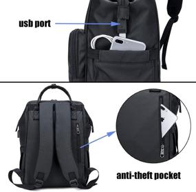 img 1 attached to 🎒 Stylish and Resistant Anti-Theft Professional Backpack