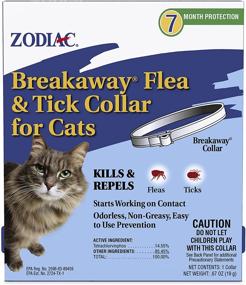 img 3 attached to 🐈 Zodiac 13-Inch Breakaway Flea and Tick Collar for Cats