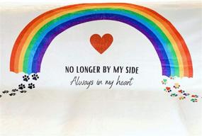 img 3 attached to 🐾 Catrageous Pet Memorial Blanket: A Heartfelt Bereavement Gift for Dog or Cat Loss - Honoring the Rainbow Bridge, with Comforting Sentiment and Colorful Pawprints