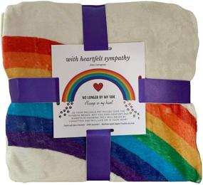 img 4 attached to 🐾 Catrageous Pet Memorial Blanket: A Heartfelt Bereavement Gift for Dog or Cat Loss - Honoring the Rainbow Bridge, with Comforting Sentiment and Colorful Pawprints