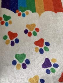 img 1 attached to 🐾 Catrageous Pet Memorial Blanket: A Heartfelt Bereavement Gift for Dog or Cat Loss - Honoring the Rainbow Bridge, with Comforting Sentiment and Colorful Pawprints