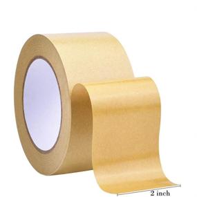 img 2 attached to 📸 Kraft Brown Self-Adhesive Picture Frame Backing Tape Rolls - 2'' Width x 55 Yd