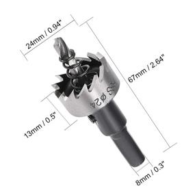 img 3 attached to 🔧 High-quality Uxcell Drill Cutter: Precision Metal Alloy Cutting Tools for Hole Saws & Accessories