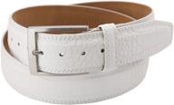 greg norman crocodile print leather men's accessories and belts logo