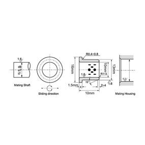 img 1 attached to Толщина фланцевых подшипников Uxcell Втулки