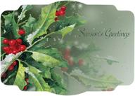 🎄 charming holly berries paper placemats 9 75: enhance your table setting with festive elegance! logo