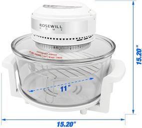 img 3 attached to Rosewill RHCO-16001 Infrared Halogen Convection Technology Digital Oven with Extender Ring: Enhanced SEO-Friendly Product Title