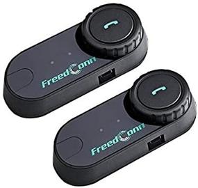 img 3 attached to FreedConn T-COMVB Мотоциклетный Bluetooth гарнитур - 3 участника, 800M Система коммуникации шлема интерком с радио FM - Идеально подходит для мотокросса, мотоцикла и катания на лыжах (2 устройства)