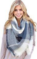 🧣 cozy oblong/plaid blanket/stripe light circle infinity women's shawl wrap warm scarf - enhanced seo logo