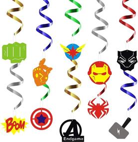 img 4 attached to 🦸 PANTIDE Superhero Decorations: Unleash Your Inner Avenger and Celebrate Graduation in Style
