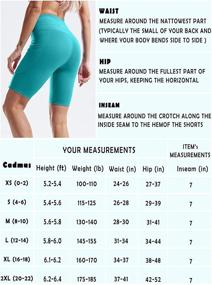 img 1 attached to 🩳 CADMUS High-Rise Yoga Shorts for Women with Seamless Naked Feeling - Perfect for Workout, Running, and Biking Activities