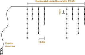 img 2 attached to 🎄 Ke yu 100 LED Christmas Icicle Lights Outdoor: Color Changing, USB Powered & Remote Control for Versatile Yard and Garden Decor