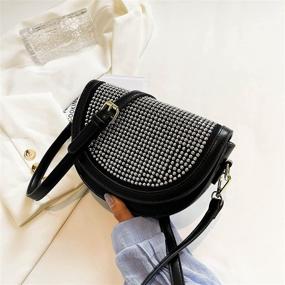 img 1 attached to 👜 Women's Rhinestone Saddle Shoulder Bag - Handbags and Wallets in Shoulder Bags for Women
