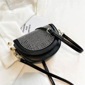 img 2 attached to 👜 Women's Rhinestone Saddle Shoulder Bag - Handbags and Wallets in Shoulder Bags for Women