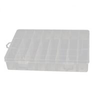 ⚙️ uxcell plastic 24 grids electronic components storage box case in clear white - a16011800ux1562 logo