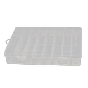 img 4 attached to ⚙️ Uxcell Plastic 24 Grids Electronic Components Storage Box Case in Clear White - a16011800ux1562