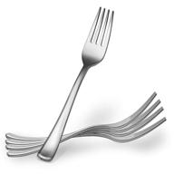 plasticpro disposable heavy duty silver plastic forks, elegant silver-like plastic silverware 🍴 - utensils ideal for catering events, restaurants, parties, and weddings, pack of 40 logo