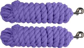 img 2 attached to 🐎 Pack of 2 Majestic Ally Cotton Lead Ropes for Horses & Livestock – 10 Ft Long, 5/8 inch (16MM) Thick – Heavy-Duty Satin Bolt Snap – Handmade – Soft, Broken-in Feel