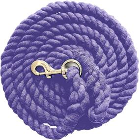 img 1 attached to 🐎 Pack of 2 Majestic Ally Cotton Lead Ropes for Horses & Livestock – 10 Ft Long, 5/8 inch (16MM) Thick – Heavy-Duty Satin Bolt Snap – Handmade – Soft, Broken-in Feel