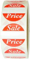 red sale price labels stickers logo