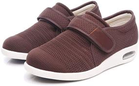 img 4 attached to Slippers Adjustable Closures Breathable Sneakers Men's Shoes and Athletic