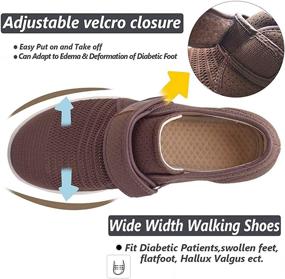 img 3 attached to Slippers Adjustable Closures Breathable Sneakers Men's Shoes and Athletic