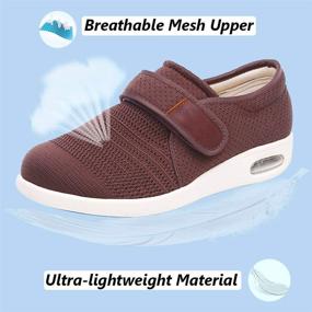 img 1 attached to Slippers Adjustable Closures Breathable Sneakers Men's Shoes and Athletic