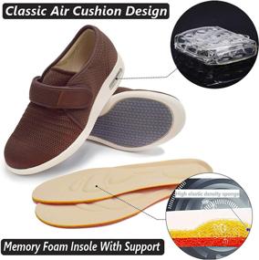 img 2 attached to Slippers Adjustable Closures Breathable Sneakers Men's Shoes and Athletic