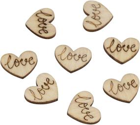 img 1 attached to ❤️ 200-Pack Valentines Party Decor - Juvale Mini Wooden Hearts Confetti for Enhanced SEO