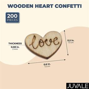 img 3 attached to ❤️ 200-Pack Valentines Party Decor - Juvale Mini Wooden Hearts Confetti for Enhanced SEO