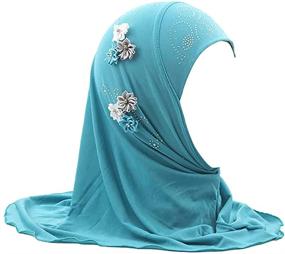 img 1 attached to 🧣Мода RUIXIA с шарфами с защитой от УФ-лучей: стильные исламские аксессуары для девочек и женщин