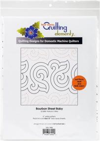 img 2 attached to 🧵 Bourbon Street Baby Quilting Creations: 6 Inch Rows Quilt Pattern, UTA-1002 Tear Away 4 Pack by Urban Elementz
