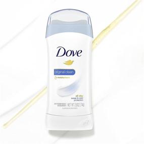 img 2 attached to 🌸 Dove Original Clean Invisible Solid Antiperspirant Deodorant Stick for Women - All Day Underarm Sweat & Odor Protection, 2.6 oz (Pack of 6)