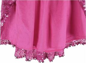 img 2 attached to 👗 Flofallzique Glitter Sequin Skirts for Girls - Short Sparkle Skirt for Kids, Toddler Tutu Girls Clothes