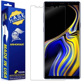 img 4 attached to 📱 Усиленный защитный экран MilitaryShield ArmorSuit [case friendly] для Samsung Galaxy Note 9 - Анти-пузырчатая HD прозрачная пленка