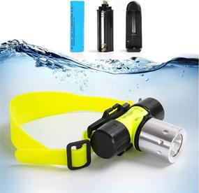 img 4 attached to DOTSOG Headlight Waterproof Underwater Flashlight
