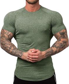 img 3 attached to 👕 URRU Men's Quick Dry Workout T-Shirts: Compression Athletic Baselayer Tee for Efficient Gym Training (S-XXL Sizes)