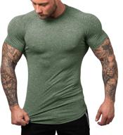 👕 urru men's quick dry workout t-shirts: compression athletic baselayer tee for efficient gym training (s-xxl sizes) логотип