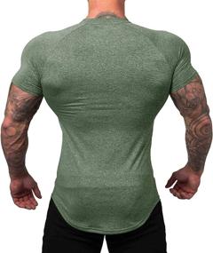 img 2 attached to 👕 URRU Men's Quick Dry Workout T-Shirts: Compression Athletic Baselayer Tee for Efficient Gym Training (S-XXL Sizes)