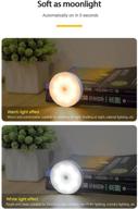 ed motion sensor night light usb rechargeable bedroom wall lamp stairs intelligent body light sensor lamp home energy-saving(yellowbettart логотип