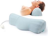 cervical neck traction pillow for effective neck pain relief: adjustable height and firmness neck support pillow for comfortable sleeping and rehabilitation logo