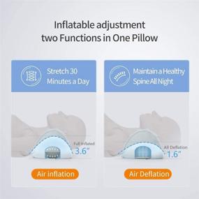 img 2 attached to Cervical Neck Traction Pillow for Effective Neck Pain Relief: Adjustable Height and Firmness Neck Support Pillow for Comfortable Sleeping and Rehabilitation