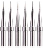 weller et soldering iron tips replacement set - 🔧 6pcs-02 for wes51/50, wesd51, we1010na, pes51/50, lr21 et tip series logo